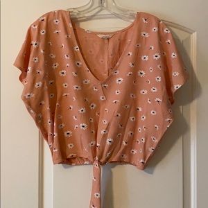 Cropped floral top
